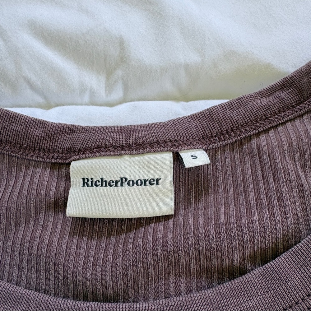 Brown Ribbed Richer Poorer Tank - Picture 2 of 3